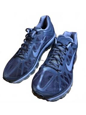 Nike Air Max Men's Running Shoes - Gray & Silver, Size 13